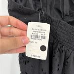 Oleg Cassini Halter Black Y2K beach Tie nack eyelet boho 90s 2000s dress 12 NWT Photo 9