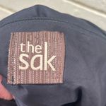 The Sak  Navy Cambria Crocheted Large
Double Strap Tote with Woven Ribbon Photo 4