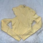 Missguided  yellow cutout cropped sweater Photo 0