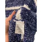 C.A.S.L.O.N Navy White Crafter Stripe Crochet Knit Sweater Size Small NEW $60 Blue Photo 3