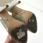 Badgley Mischka  Kiss Kiss Gold Metallic Slingback Heels Size 7.5 Photo 2