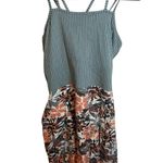 Pact  Organic Cotton Striped Floral Tank Dress Photo 0