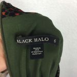 Black Halo Briar Green Animal Print Crushed Velvet Mini Dress Size 6 Holiday Photo 5