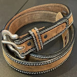 Justin  Belt Chukka Women’s 48 C10959‎ Leather Silver Western Horse Rodeo Cowgirl Photo 0