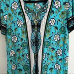 London Times Turquoise  print shift dress. Size 10. Easy to just throw on and go! Photo 1