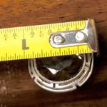 Sterling Silver Faceted Smokey Quartz and  Vintage Cocktail Ring Size 6 Photo 4