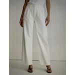 Madewell $148 The Harlow Wide Leg Straight Jeans in Natural Off White Size 33 Photo 2