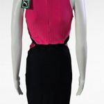 Puma Fuchsia & Black Sleeveless Cutout Exercise Mini Dress Size Medium Photo 5