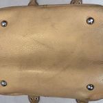 Tignanello Almond Pebbled Leather Handbag Purse READ Photo 4