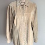 Live a Little Vintage Leather Button Down Jacket Top Size Large Photo 2