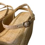 Raffia Platform Sandals SZ 10 Women Bow Ankle Strappy Espadrille Wedges Open Toe Photo 5