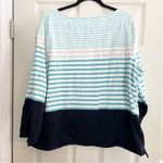 Plus Womens 3X Randall Stripe Talbots Tee Tonal Blues Coastal Beach Photo 5