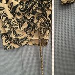 Windsor Dress Womens Small Floral Bodycon VNeck Ruched LongSleeve Romantic Chic Black Photo 7