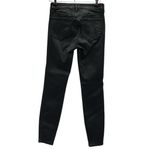 PacSun  Black Mid Rise Skinniest Coated Bodycon Jeans Womens 24 Photo 5