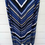 Catherine’s Women’s 3X Blue Black White Maxi Dress Long Photo 1