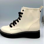 Madden NYC Moto Lace Up Nappa Booties Photo 4