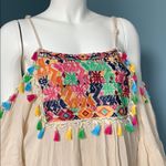 Velzera  cream tassel off the shoulder tunic 3xl Photo 2