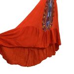 Bohemian Strapless High Low Maxi Dress by Cost Plus World Market Orange Photo 2