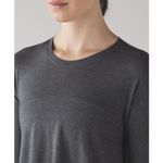 Lululemon  Acadia Long Sleeve W3AMKS Heathered Pitch Grey Gray Pima Cotton Size M Photo 3