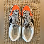 White Raven Willow Leopard Sneaker with Black and Orange Size 10 Photo 8