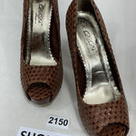 Womans Db Dk Fashion Robby Brown Peep Toe Platform Party Shoes Size 8 Photo 0