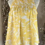 Nine West  Yellow Floral Ruffle Blouse‎ | Medium | Cottagecore Boho Chic Photo 0