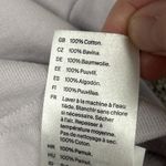 COS  Sweatshirt Womens Small Light Purple Short Sleeve Terry Cloth Cozy Cotton Photo 5