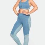 Outdoor Voices TechSweat 7/8 Tri-Tone Leggings Slate Provincial Blue Like NEW S Photo 0