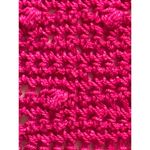 Classy City Chicks Handmade Fuchsia Pink Crochet Knit Short Sleeve Sweater Sz S Photo 4