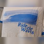 Old Navy NWT White/Blue Ride the Waves T-Shirt Photo 2