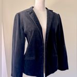 Vintage ‘80s Jon Woods New York Black Velvet Single Breasted Blazer Photo 2