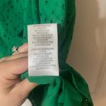 Gianni Bini Floral Eyelet Wrap Mini Dress Adjustable Kelly Size Large Photo 4