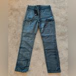 Paige Hoxton Ankle Peg Velvet Jeans Sea Blue High Rise Button Fly NWT Size 30 Photo 5