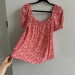 Sézane Sezane Gabriella Blouse in Daisy Red Photo 1