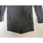 Patagonia  Women 100% Merino Wool Cable Fisherman Sweater Coat Gray Size Small Photo 4