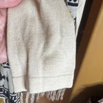 Skies Are Blue  Cream Navy Blue Long Cardigan Fringe Tribal Print Size Medium Photo 6