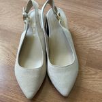 Bettye Muller  Cream Slingback Heels Photo 1