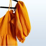 Moulinette Soeurs Anthropologie Carina Mustard Yellow Flare Dress Photo 7