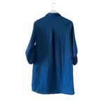 ZARA  Basic Womens Blue Long Sleeves Waist Cord Viscose Shirt Dress SZ XS # 1169 Photo 4