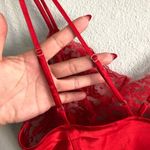 Victoria's Secret Vintage Victoria’s Secret Red with Lace Slip/Nighty. Size Small Photo 6