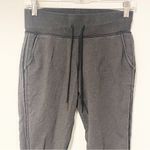 Lululemon  Size 4 Dark Grey Full Zip Up Leg Athletic Sweatpants Jogger Drawstring Photo 1