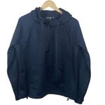 Athleta  Women’s  Anorak Atmosphere Half Zip Pullover Hoodie in Navy Size L Photo 1