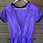 Adidas Purple With Black Three Stripes Short Sleeve Romper/Jumpsuit Size M Size M Photo 6