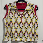 Lopez Desert Dry Cropped‎ Golf Polo XL Red Photo 0