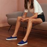 UGG ‎ Sammy Slip On Woven Sneakers Navy Blue Sz 7.5 Photo 0