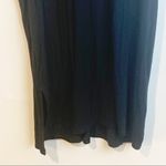 Athleta  Size Medium Black Side Slit Crewneck Sleeveless Top Photo 1