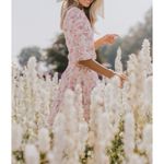 Needle & Thread  | floral oasis lace dress in meadow pink Photo 1