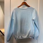 Disney Walt  World 2019‎ Quilted Crewneck Baby Blue Graphic Character Long Sleeve Photo 3