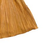 Kirious Copper Pleated Mini Dress Sleeveless Empire Waist Stretch Party Sz Small Gold Photo 3