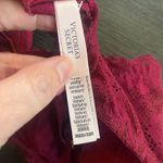Victoria's Secret Victoria’s Secret bra wired size 36 DD lace purplish red Photo 3